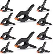 10 Pack Spring Clamps Heavy Duty - Assorted Sizes Spring Clips Plastic 6.5 Inche