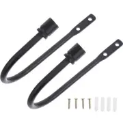 2 Pcs Curtain Hook Wall Hooks For Hanging Metal Drapery Holdbacks