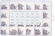 zolyet 960pcs Ceramic tor Assorted Kit 2pF-0.1uF 24 Values * 40pcs DIP Ceramic Chip tors Set with Transpare Plastic Box Multicolor