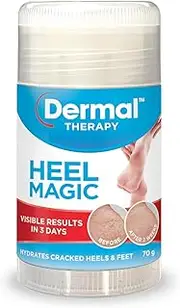 Dermal Therapy Heel Magic | Easy to Use Stick Applicator that Hydrates Rough, Dry Heels & Feet | 70g