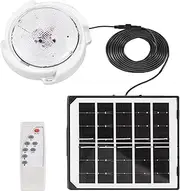 45W/60W Solar Ceiling Light with 50 LED, Remote, 5m Cable, U-Bracket