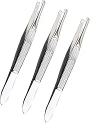 FOMIYES 3pcs Eyebrow Tweezers Facial Hair Removal Tools with Ergonomic Grip Precision Lash Tweezers Storage Case for Women for Grooming Plucking Eyebrows