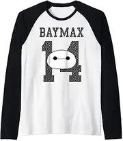 [Disney] Big Hero 6 Baymax 14 Jersey Raglan Baseball Tee