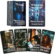 GZXINKE What Lies Beneath? Hidden Futures Oracle Cards, Life Oracle Cards Deck for Beginners, Revealing Hidden Truths, to Provide Insights Into The Querent's Life