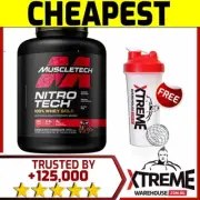 MUSCLETECH NITROTECH 100% WHEY GOLD 5LB CHOC PEANUT BUTT // PROTEIN WPI ISOLATE
