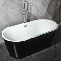 在飛比找樂天市場購物網優惠-獨立式亞克力酒店工程浴缸成人家用雙人情侶橢圓形大浴缸加深泡澡