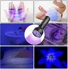 LED UV Blacklight Ultra Violet Flashlight Pet Urine Stain Detector Safety Glass