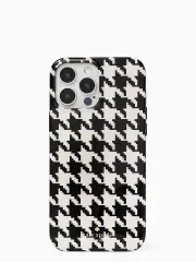 houndstooth printed resin iphone 13 pro max case