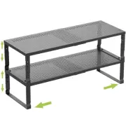 Expandable Cabinet Shelf Organizer Storage Spice Rack Shelves for Kitchen Sta...