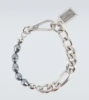 [Dolce & Gabbana] Dolce & Gabbana Beaded chainlink bracelet One Size blue