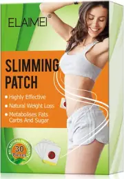 Elaimei 30Pcs Slimming Patches Weight Loss Diet Slim Burn Fat Belly Detox Pad...