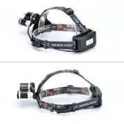 Waterproof Head Torch Headlight LED Rechargeable Headlamp 6000LM 3xXML CREE T6