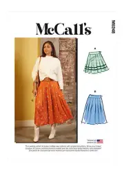 McCall's Sewing Pattern M8248 Misses Skirts Pleated Length Variations Size 16-24