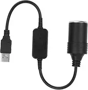 5V to 12V Cigarette Lighter Socket, Car USB Cigarette Lighter Socket, Lighter Socket Converter Adapter Male to Female (Power Not Higher Than 10W)