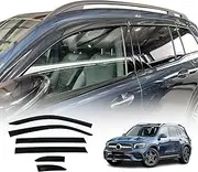 OAD4X4 Weathershields Compatible with Mercedes-Benz GLB Class X247 2020-Onwards, Weather Shields Window Visors Wind Deflectors Sun Rain Guard 6PCS Set