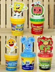1 - kiddy Dough, Cocomelon, Baby Shark, Spongebob, Blue's Clues or TMNT Turtles