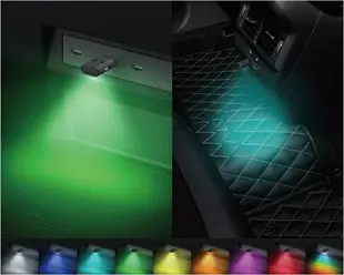 權世界@汽車用品 日本SEIKO車用/家用 USB Type-C防塵塞式 8色3向LED裝飾氣氛燈 小夜燈 EL-176