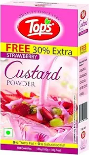 Tops Strawberry Custard Powder 100 g