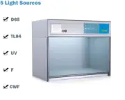 Color Matching Light Box Color Matching Cabinet with 5 Sources D65 TL84 F UV CWF