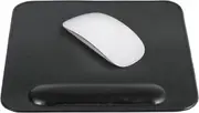 Leather Mousepad Wrist Rest Black Stitchings
