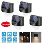 Solar Powered LED Fence Light Waterproof Outdoor Garden Path Wall Deck Light New