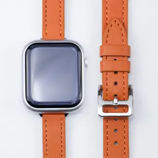 超薄皮革錶帶手鍊兼容 Apple Watch Ultra 2 44mm 49mm 45mm 41mm 42mm 40mm