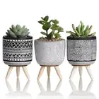 TERESA'S COLLECTIONS Modern Artificial Potted Plants for Home Decor, Boho Indoor