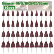 20pcs Cone Shape Abrasive Sandpaper Flap Head Set Fit For Rotary Tools 80-320#