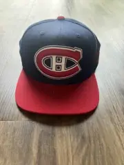 Men's Canadiens Mitchell & Ness Snapback Hat Cap Vintage Hockey Red New