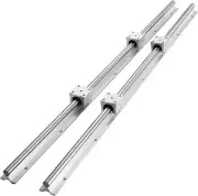 VEVOR Linear Rail, 2 Set SBR20-1000mm, Linear Slide Rail and 4 PCS SBR20UU Beari
