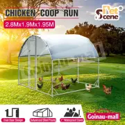 Chicken Run Coop Walk In Cage Chook Shelter Pet Rabbit Hutch Dog Cat Enclosure