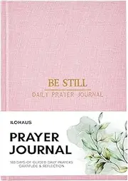 ilohaus Undated Bible Journal for Women and Men – Daily Guided Prayer and Devotional Notebook for Bible Study, Gratitude, and Reflection, 8.5 x 5.5 Inches – Thoughtful Christian Catholic Gift