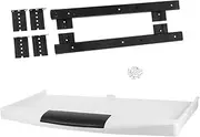 EXHUMKY Slide Out Keyboard Tray for Desk Easy Access Under Desk Keyboard Holder Sturdy Plastic Ergonomic Quick Assembly