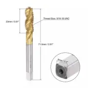 High Speed Steel Spiral Flute Thread Tap Titanium Plated High Quality Materials