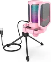 USB Gaming PC Mic for Streaming Podcasts, YouTube Video, PS4 PS5