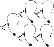 FUTUREORYY Flexible Speaker Instructor Voice Amplifier 5pcs Head Microphone Wired Headset for Teachers