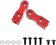 Perfeclan 2Pcs Servo Mount Brackets Aluminum Alloy Accessory Replacement Spare Parts for TT01 TT02 1/10 Remote Control Car Professional , Red