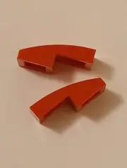 Lego 6029946 Part 11477 Curved Slope 2x1 Red Parts Authentic New Ships Free USFS