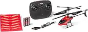 Carson RC Helicopter, Fire Fighter Tyrant 230 2+Channel 2.4GHz 100% RTF, Ideal for Beginners, LED Lighting, Long Flight Time, Red, Unisex, Ages 8+
