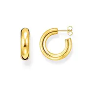 THOMAS SABO Chunky Hoop Earrings - Small Gold Plated