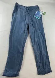 Coolibar Women's XS Enclave Weekend Pants UPF 50+Chambray Jeans