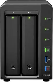 Synology DiskStation DS718+ NAS Server for Business with Intel Celeron CPU, 6GB Memory, 2TB SSD Storage, Synology DSM Operating System