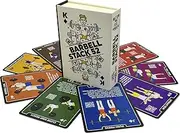 Stack 52 Barbell Exercise Cards. Weight Lifting Playing Card Game. Video Instructions Included. Bodybuilding, Strength Training, and Crossfit Workouts. Home Gym Fitness Program.