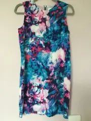 Cynthia Rowley 100% Silk Dress Floral Shift Short Size 6 NWT