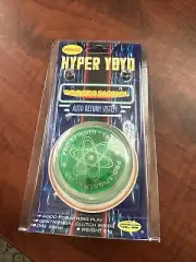 New VINTAGE 1998 Hyper Yoyo Pro Spinner Professional Auto Return System GREEN