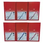 Faber Castell Click X5 Pen 0.5mm Needle Point Retractable Blue Ball Pen 60 Pcs
