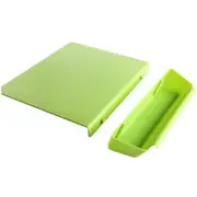 2PCS 2 in 1 Thickened Antibacteria Cutting Board Collecting Board Kitchen Tool GREEN COLOR