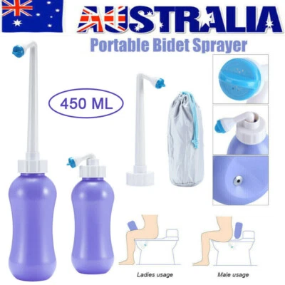 450ml Portable Bidet Sprayer Peri Bottle Hygiene Care Toilet Bidet Shower AU