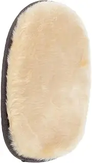MUSISALY Car Wash Mitt Glove Compact Imitation Lambswool Scrubber for Efficient Automotive Cleaning and Polishing for Delicate Surfaces Stylish Orange Design