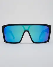 [Unit] Unit Men's Command Polarised Sunglasses in Black/Blue Polar One Size Black/Blue Polar